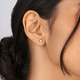 Astral Glimmer 18 Kt Diamond Stud Earring 