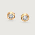 Astral Glimmer 18 Kt Diamond Stud Earring 4