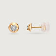 Astral Glimmer 18 Kt Diamond Stud Earring 5