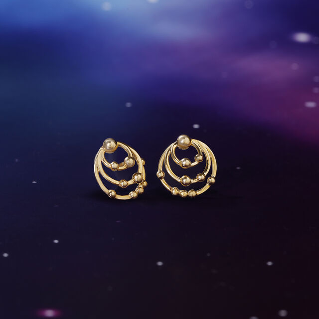 Rings of Wonder 14KT Stud Earrings 