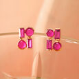 Cherry Chalice 18KT Ruby Stud Earrings 