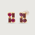 Cherry Chalice 18KT Ruby Stud Earrings 5