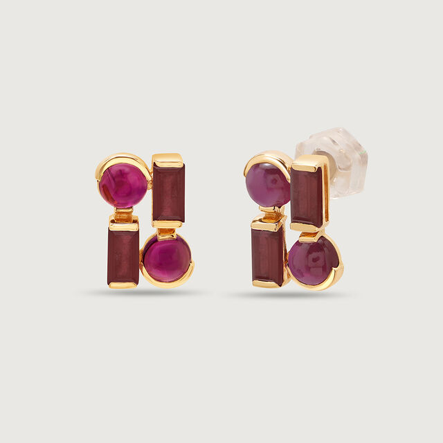 Cherry Chalice 18KT Ruby Stud Earrings 5