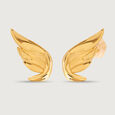 Whimsical Butterfly 18KT Pure Gold Stud Earrings,,hi-res 4