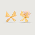 Mystic Butterfly 18KT Pure Gold Stud Earring,,hi-res 4