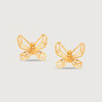 Cupid Edit Whimsical Wings 18KT Gold Stud Earrings 3