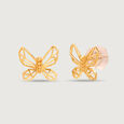 Cupid Edit Whimsical Wings 18KT Gold Stud Earrings 4