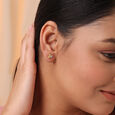 Cupid Edit Wings 18KT  Gold & Diamond Stud Earrings 2