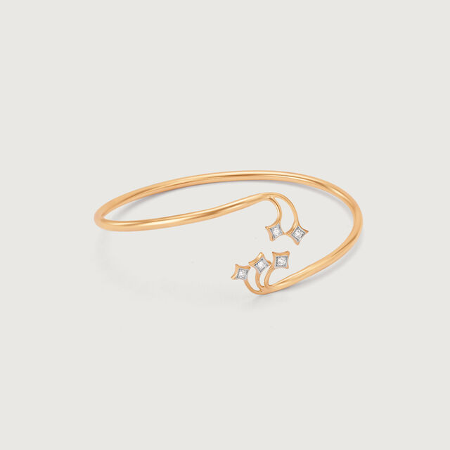 Twinkling Stars 14KT Diamond Bangle 5