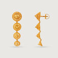 Enchanting Warli 22KT Gold Drop Earrings 4