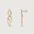 Allure Link 18 Kt Gold & Diamond Drop Earrings 4