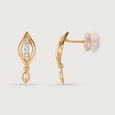 Breezy Elegance 18 KTGold & Diamond Drop Earrings 4