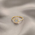 Petal Brilliance 18 Kt Gold & Diamond Ring 