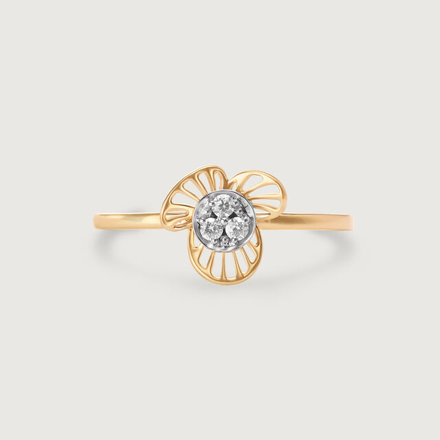 Petal Brilliance 18 Kt Gold & Diamond Ring 3