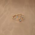 Harmony River 18 Kt Gold & Diamond Ring 