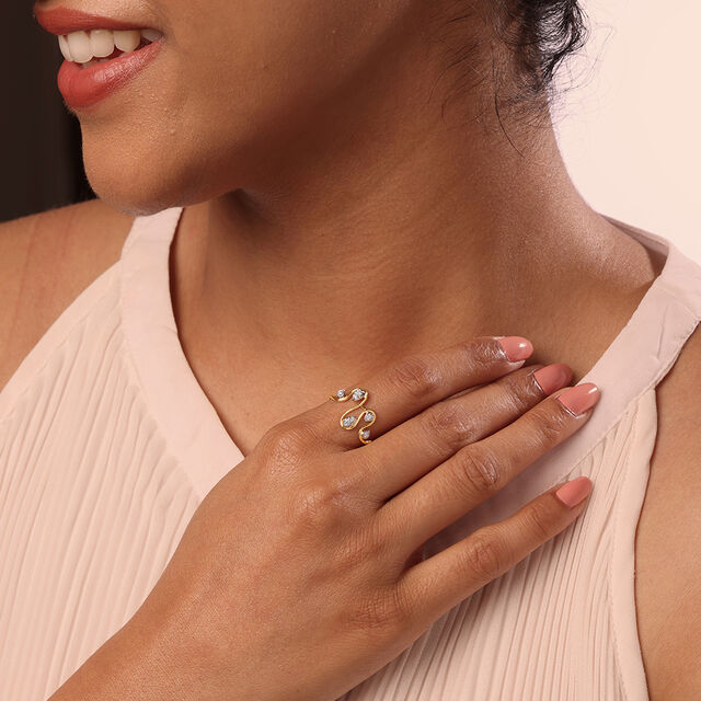 Harmony River 18 Kt Gold & Diamond Ring 2