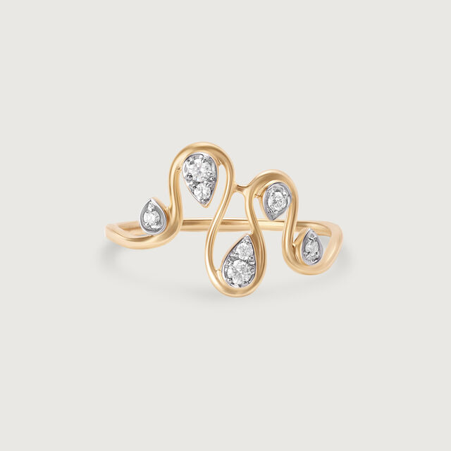 Harmony River 18 Kt Gold & Diamond Ring 4