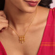 Warli Dreams 22KT Gold Pendant & Chain 2