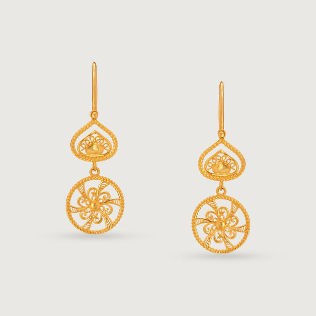 Eternal Heirlooms 22KT Gold Drop Earrings 3