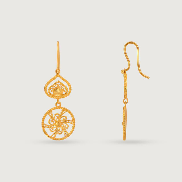 Eternal Heirlooms 22KT Gold Drop Earrings 4
