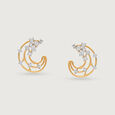 Aqua Aura 18 KTGold & Diamond Hoop Earrings 3