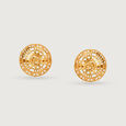Artisanal Odyssey 22KT Gold Stud Earrings 3