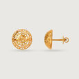 Artisanal Odyssey 22KT Gold Stud Earrings 4