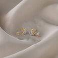 Golden Surf 18 KTGold & Diamond Stud Earrings 