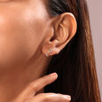 Golden Surf 18 KTGold & Diamond Stud Earrings 2