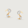 Golden Surf 18 KTGold & Diamond Stud Earrings 3
