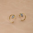 Chic Tulip 18 KTGold & Diamond Stud Earrings 