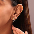 Chic Tulip 18 KTGold & Diamond Stud Earrings 2