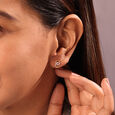 Willow Whispers 18 KTGold & Diamond Stud Earrings 2