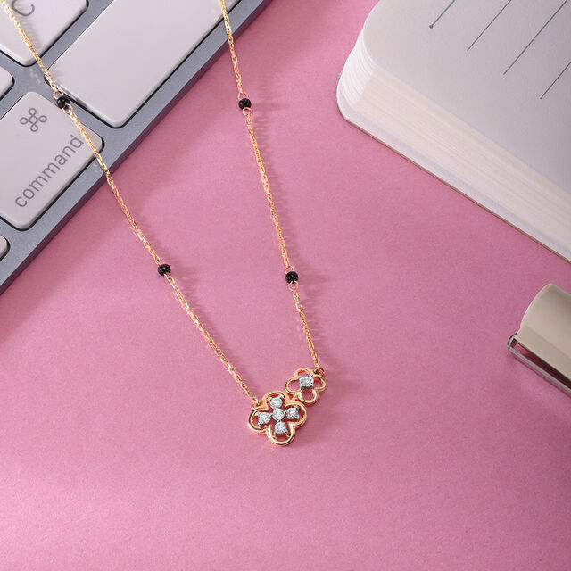 Love Knot 18 Kt Gold and Diamond Mangalsutra 