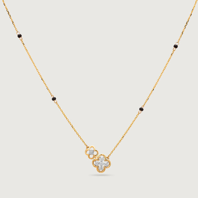 Love Knot 18 Kt Gold and Diamond Mangalsutra 4