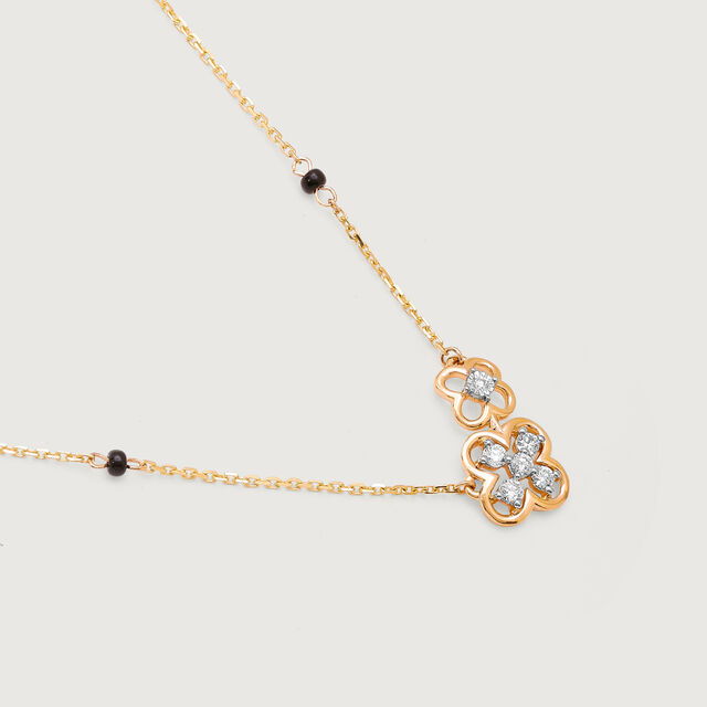 Love Knot 18 Kt Gold and Diamond Mangalsutra 5