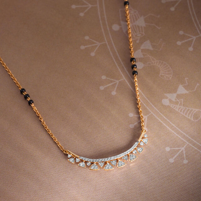 Forever Sparkle 18 KT Gold and Diamond Mangalsutra 