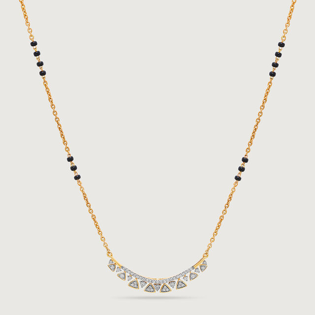 Forever Sparkle 18 KT Gold and Diamond Mangalsutra 4