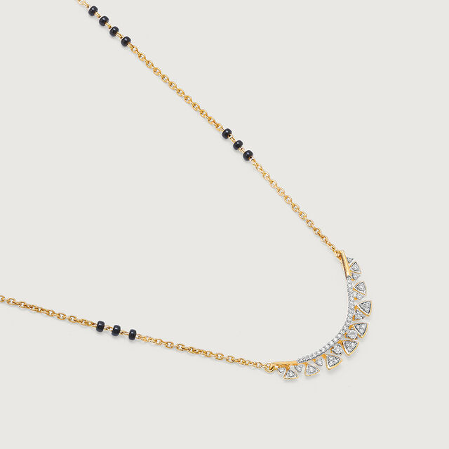 Forever Sparkle 18 KT Gold and Diamond Mangalsutra 5