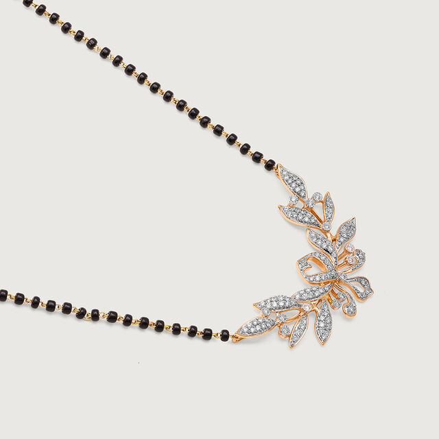 Enchanted Leaves 18 Kt Gold and Diamond Mangalsutra 5