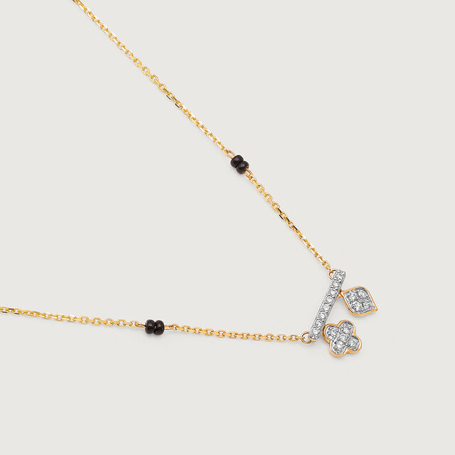 Serene Charm 18 Kt Gold and Diamond Mangalsutra 6