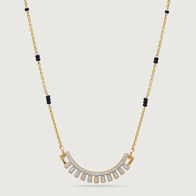 Radiant Arc 18 Kt Gold and Diamond Mangalsutra 4