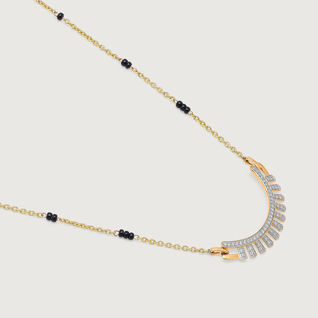 Radiant Arc 18 Kt Gold and Diamond Mangalsutra 5