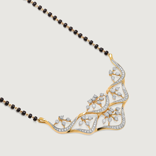 Radiant Heritage 18 Kt Gold and Diamond Mangalsutra 5