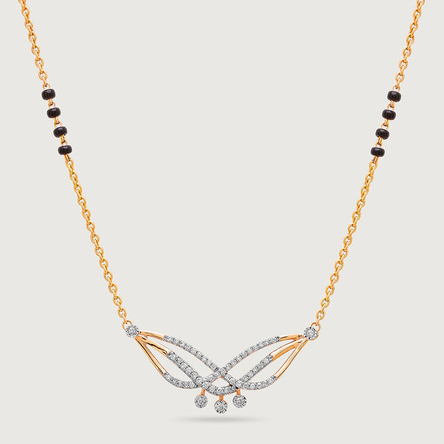Flight of Elegance 18 Kt Gold and Diamond Mangalsutra 4