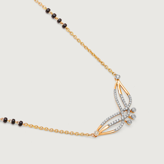 Flight of Elegance 18 Kt Gold and Diamond Mangalsutra 5