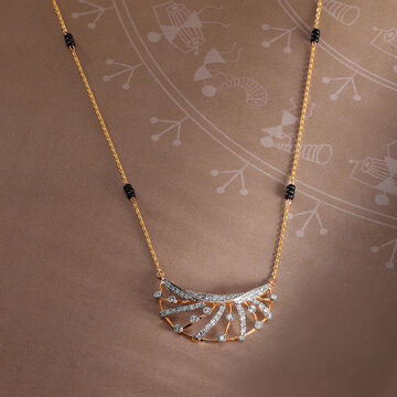 Glowing Eternity 18 Kt Gold and Diamond Mangalsutra