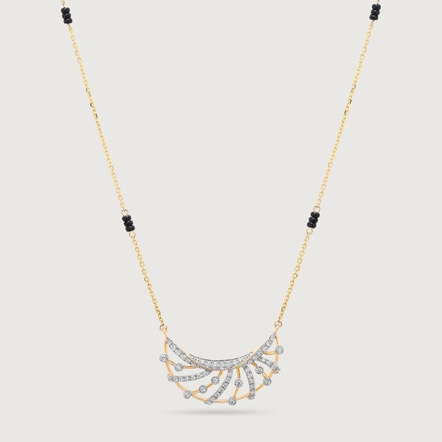 Glowing Eternity 18 Kt Gold and Diamond Mangalsutra 4
