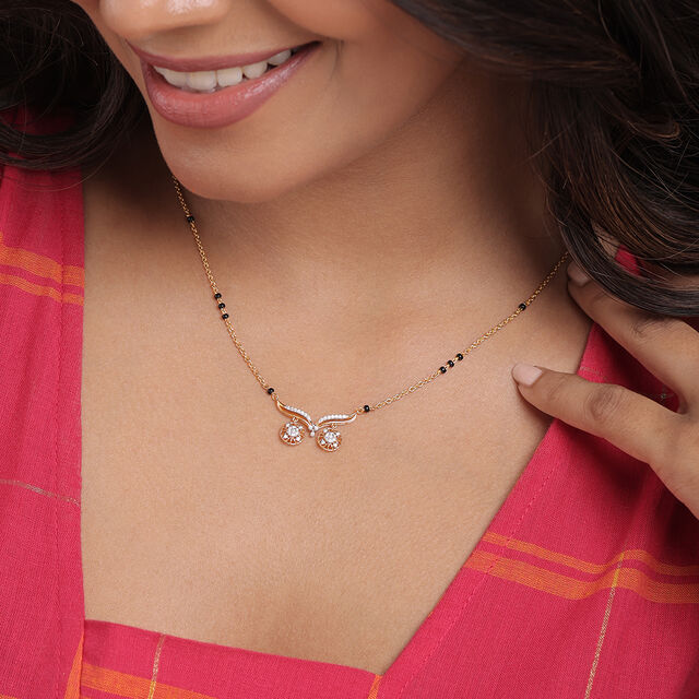 Eternal Eclat 18 Kt Gold and Diamond Vati Mangalsutra 2