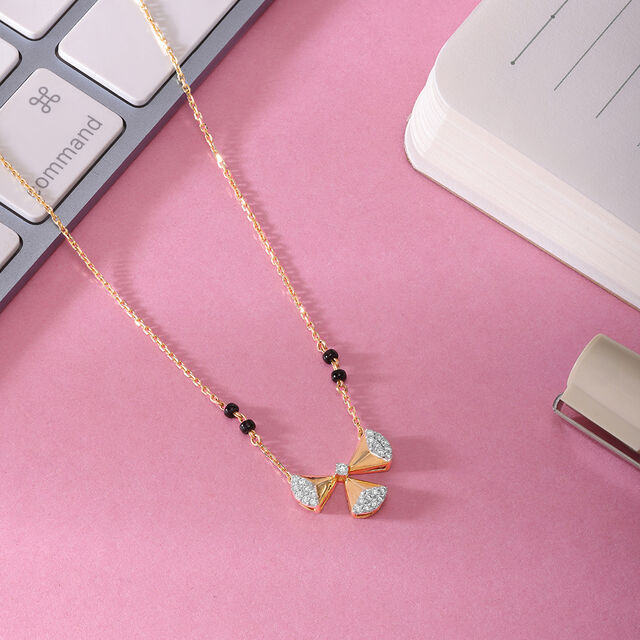 Enchanted Bond 18 Kt Gold and Diamond Mangalsutra 